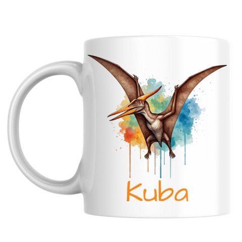 Kubek z pterodaktylem z dowolnym imienien Kubek z pterodaktylem z dowolnym imienien