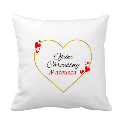 Poduszka Ojciec Chrzestny z dowolnym imieniem