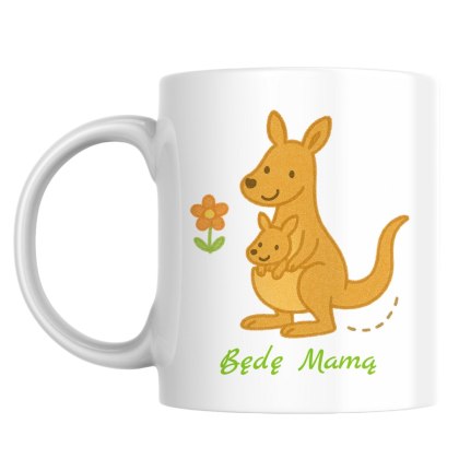 Kubek Będę Mamą kangury