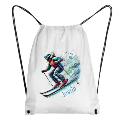 Worek Narciarz z dowolnym imieniem