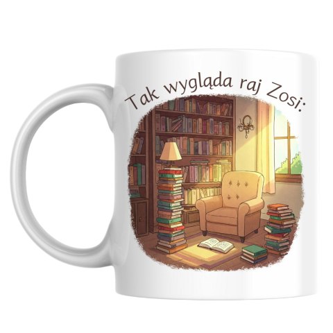 Kubek Prywatna biblioteczka z dowolnym imieniem