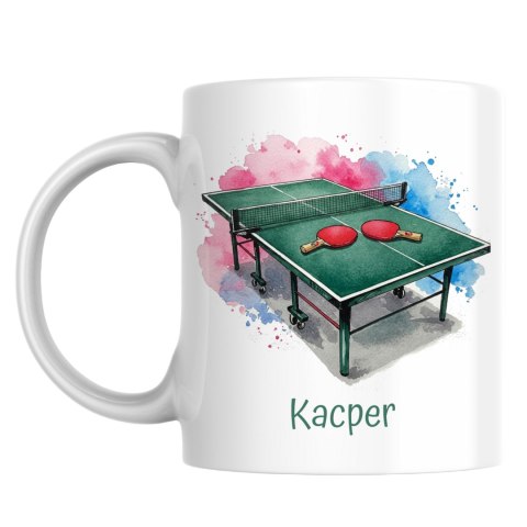 Kubek Tenis stołowy z dowolnym imieniem Kubek Tenis stołowy z dowolnym imieniem