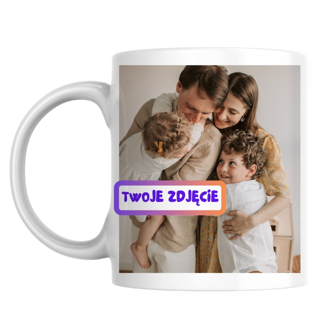 Kubek Twoje zdjęcie grafika