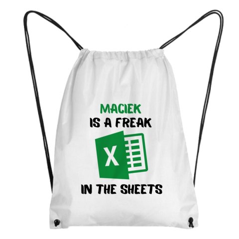 Worek Excel Freak in the sheets z dowolnym imieniem Worek Excel Freak in the sheets z dowolnym imieniem