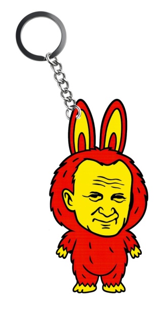 Brelok Lapapa Breloczek Jan Paweł II 2137 czerwony