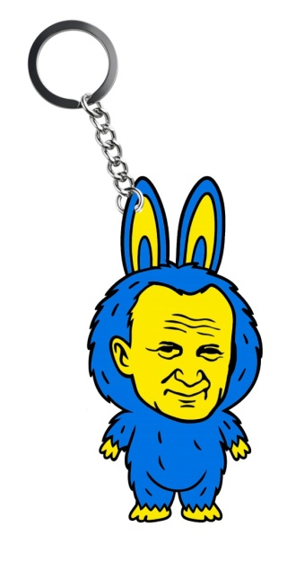 Brelok Lapapa Breloczek Jan Paweł II 2137 niebieski