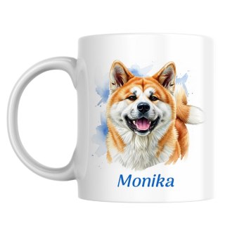 Kubek Akita z dowolnym imieniem