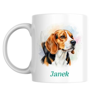 Kubek Beagle z dowolnym imieniem