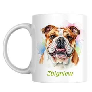 Kubek Buldog angielski z dowolnym imieniem