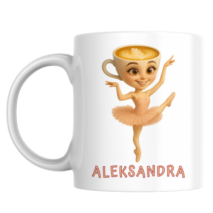 Kubek Ballerina Cappuccina z dowolnym imieniem