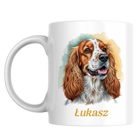 Kubek Cocker Spaniel z dowolnym imieniem