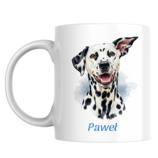 Kubek Dalmatyńczyk z dowolnym imieniem