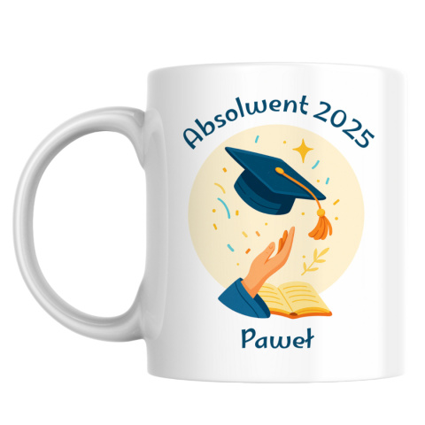 Kubek Absolwent z dowolnym imieniem i datą Kubek Absolwent z dowolnym imieniem i datą
