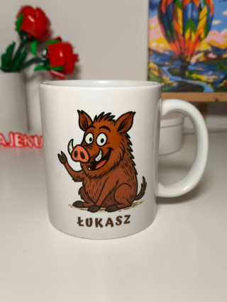 Kubek Dzik z dowolnym imieniem