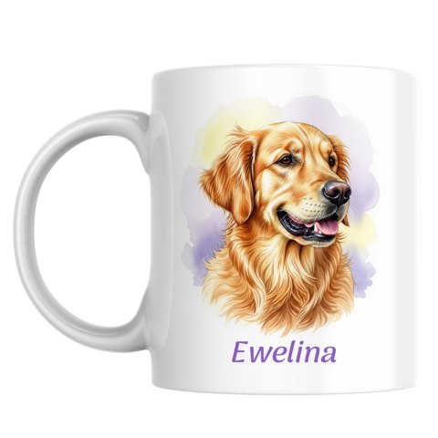 Kubek Golden Retriever z dowolnym imieniem