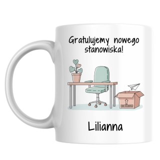 Kubek Gratulujemy nowego stanowiska z dowolnym imieniem