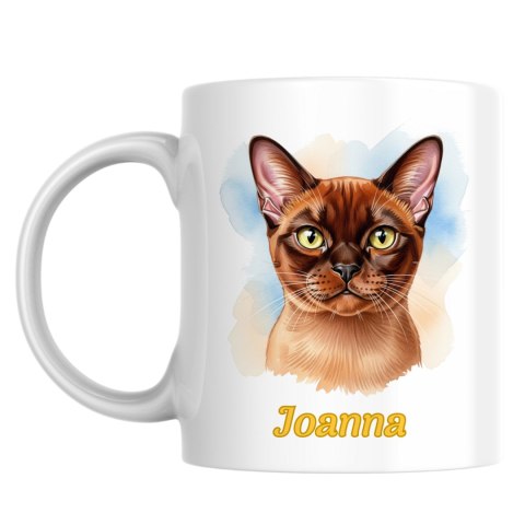 Kubek Kot birmański z dowolnym imieniem