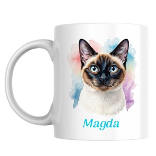 Kubek Kot syjamski z dowolnym imieniem