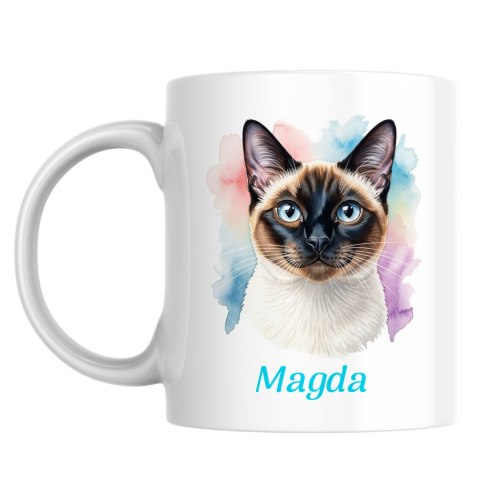 Kubek Kot syjamski z dowolnym imieniem