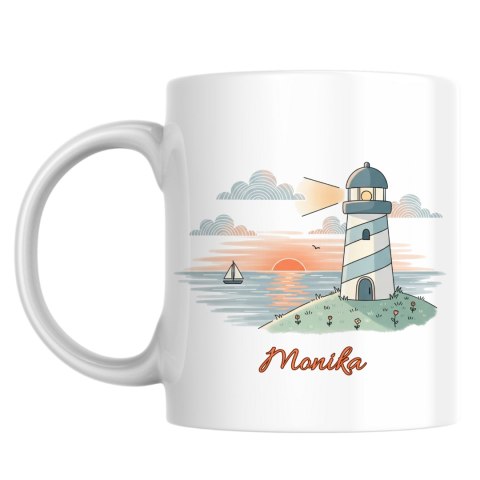 Kubek Latarnia morska z dowolnym imieniem