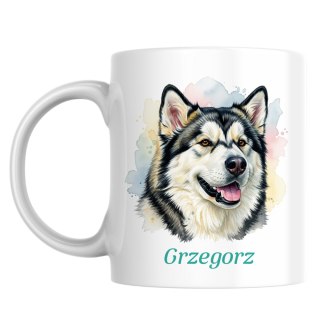 Kubek Malamut z dowolnym imieniem