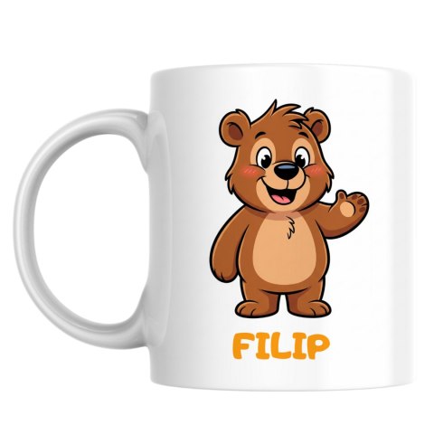 Kubek Miś Niedźwiadek z dowolnym imieniem