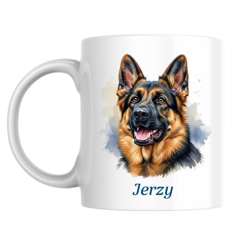 Kubek Owczarek niemiecki z dowolnym imieniem