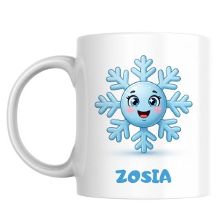 Kubek Płatek śniegu z dowolnym imieniem