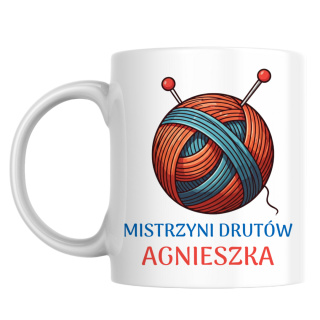 Kubek mistrzyni drutów z dowolnym imieniem