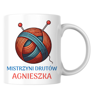 Kubek mistrzyni drutów z dowolnym imieniem