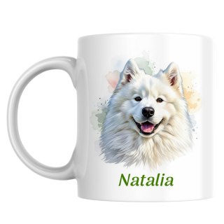 Kubek Samoyed z dowolnym imieniem