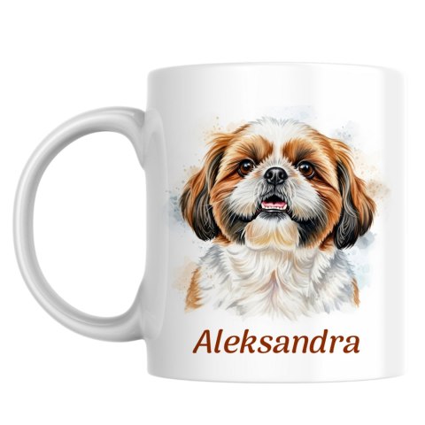 Kubek Shih Tzu z dowolnym imieniem