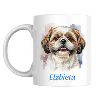 Kubek Shih Tzu z dowolnym imieniem