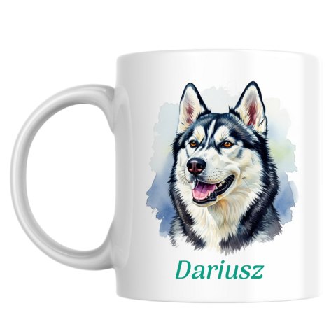 Kubek Syberyjski Husky z dowolnym imieniem