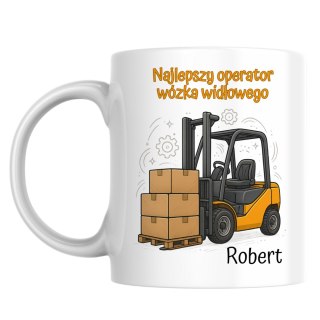 Kubek Wózek widłowy z dowolnym imieniem