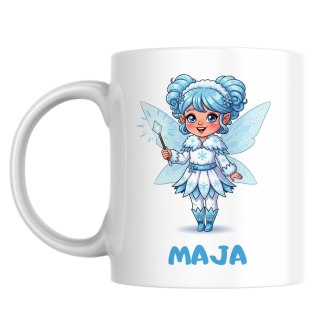 Kubek Wróżka Śnieżynka z dowolnym imieniem