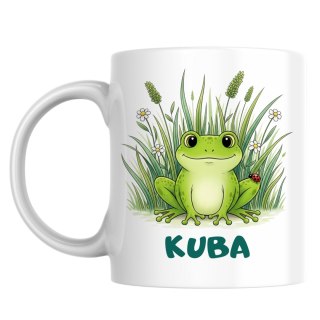 Kubek Żaba z biedronką z dowolnym imieniem