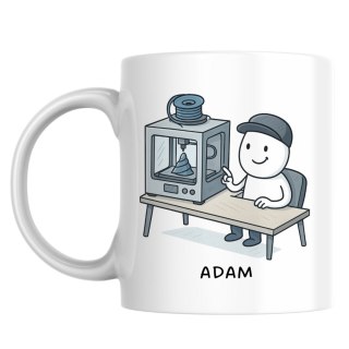 Kubek dla fana druku 3D z dowolnym imieniem