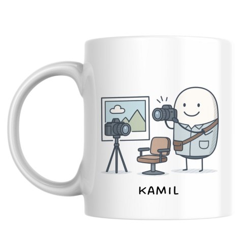 Kubek dla fotografa z dowolnym imieniem