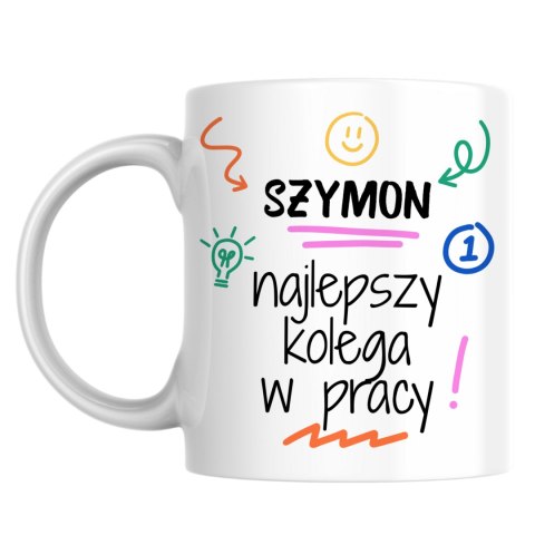 Kubek dla kolegi z pracy z dowolnym imieniem