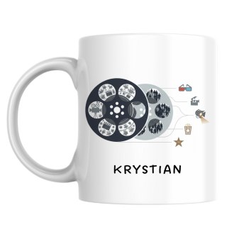 Kubek dla miłośnika kina z dowolnym imieniem