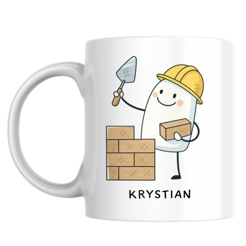 Kubek dla murarza z dowolnym imieniem
