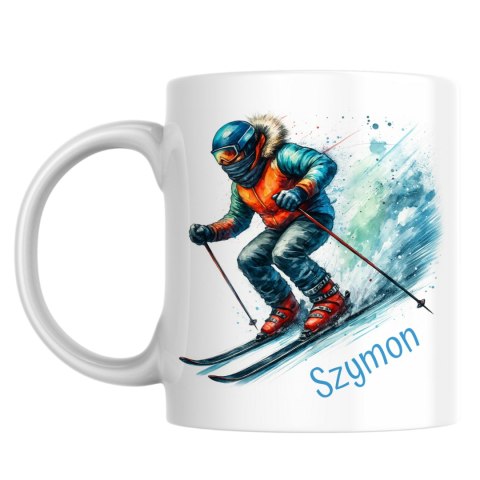 Kubek dla narciarza z dowolnym imieniem