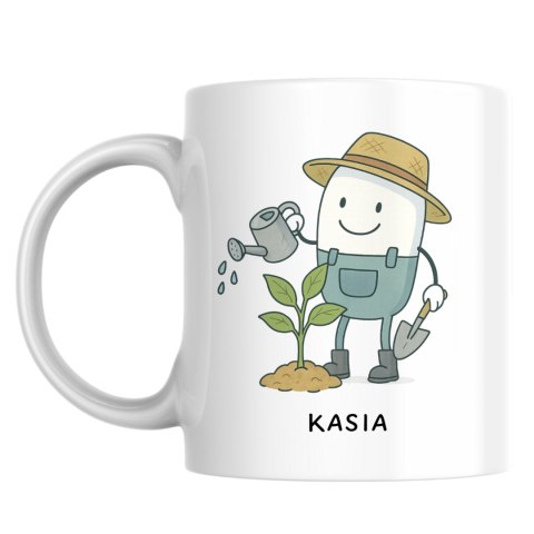 Kubek dla ogrodnika z dowolnym imieniem