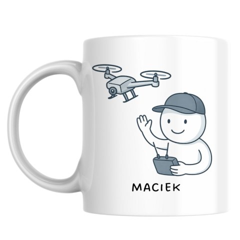 Kubek dla operatora dronów z dowolnym imieniem