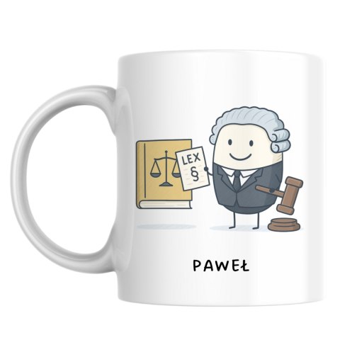 Kubek dla prawnika z dowolnym imieniem