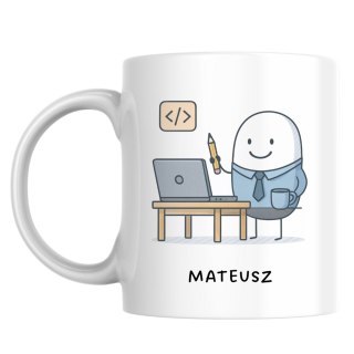Kubek dla programisty z dowolnym imieniem