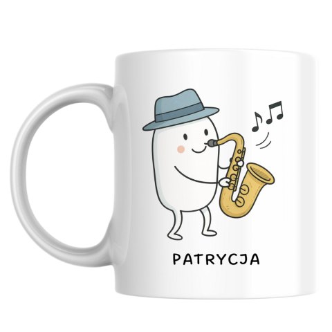 Kubek dla saksofonisty z dowolnym imieniem