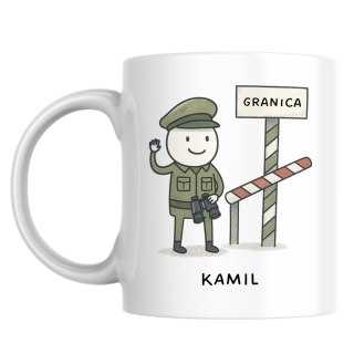 Kubek dla strażnika granicznego z dowolnym imieniem