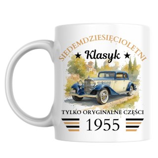 Kubek klasyk - oryginalne części na urodziny z dowolnym rocznikiem